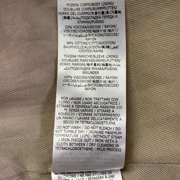 2 Metallic Gold Silver Polyamide Blend Jacquard Peak Lapel Pantsuit - Picture 10 of 16